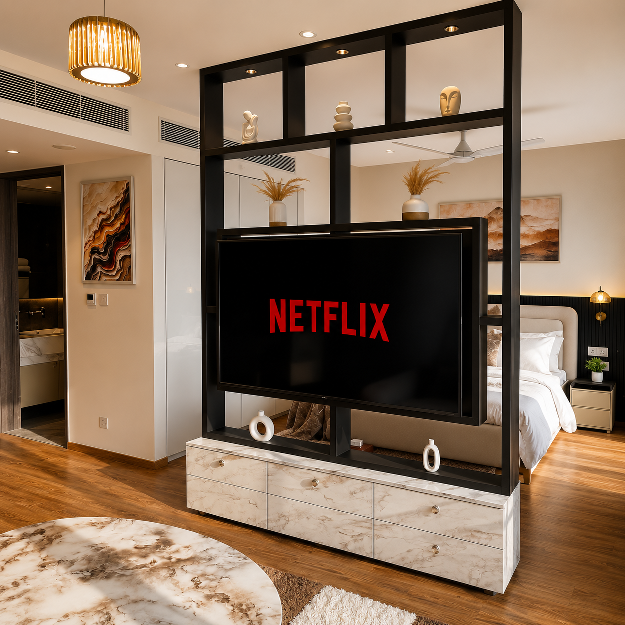 Skylevel Luxury Suite TV Lounge View