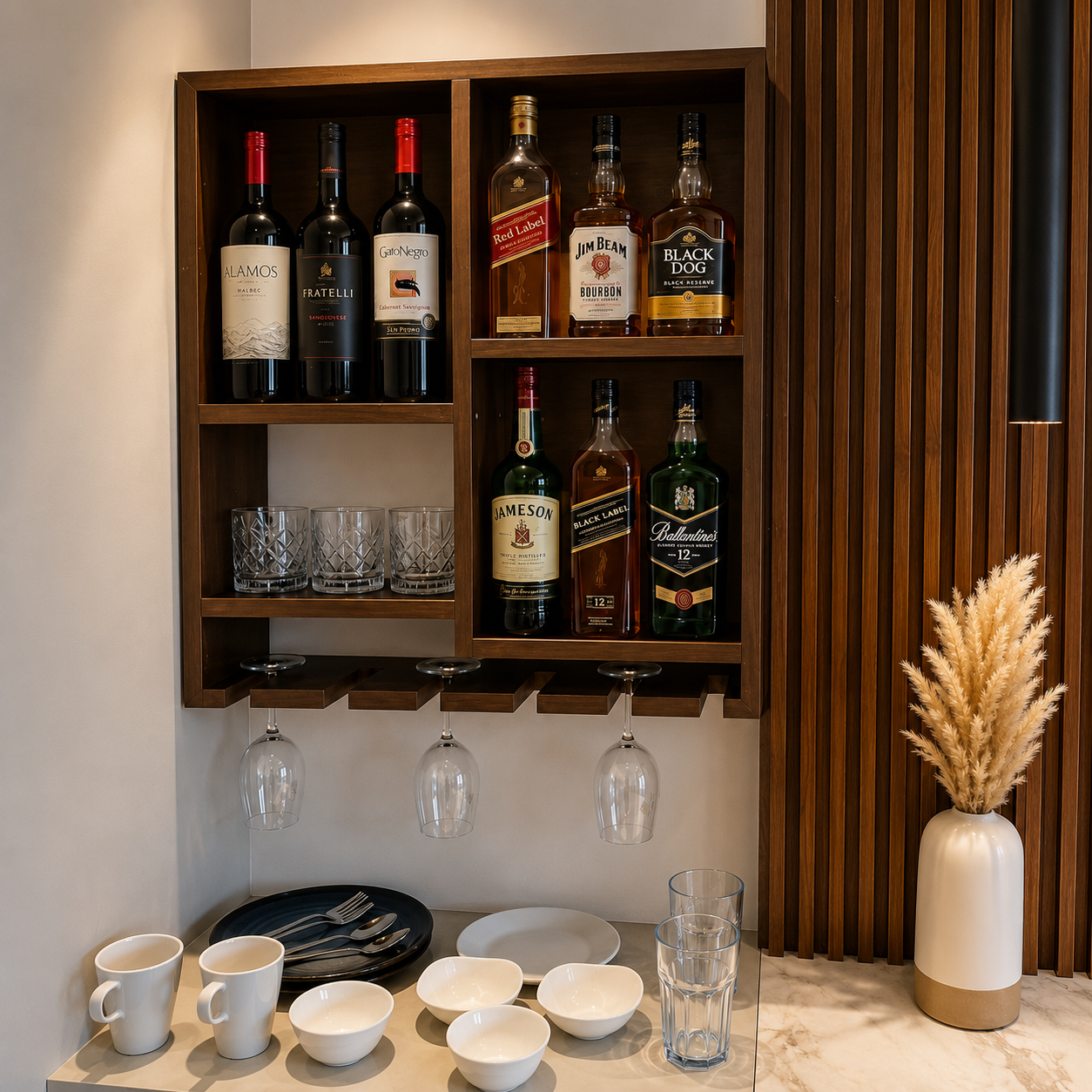 In-Room Mini Bar & Luxury Lounge Rack